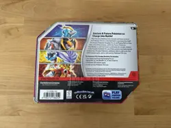 Pokemon TCG Paradox Destinies Tin (Gouging Fire EX, Sealed w/ 5 Booster Packs) - Image 2