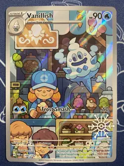 Vanillish 190/182 SV04: Paradox Rift (Holiday Calendar Stamp) Pokemon TCG PAR NM - Image 1