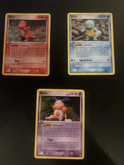 Ditto (Charmander, Squirtle & Mr. Mime) Pokemon Delta Species - Vintage Pokemon - Image 1