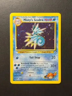 Pokemon TCG - Misty's Seadra - Holo - Prerelease - Gym Heroes - ENG - Excellent - Image 1