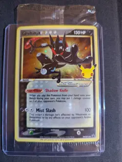 Pokemon TCG Celebrations Greninja Gold Star SWSH144 Black Star Promo SEALED NM - Image 1