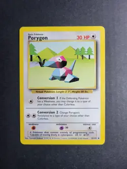 Porygon 39/102 Pokemon TCG Base Set Unlimited Regular Uncommon LP - Image 2