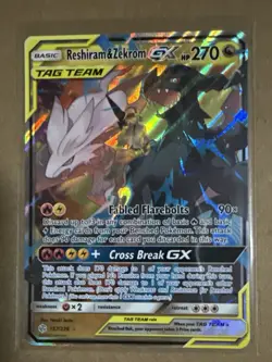 Reshiram & Zekrom GX - 157/236 Cosmic Eclipse Ultra Rare (Pokemon) - Image 1