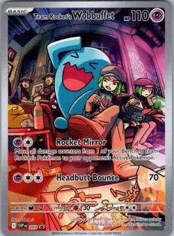 Team Rocket's Wobbuffet 203 Promo SV: Scarlet & Violet Promo Cards NM - Image 1