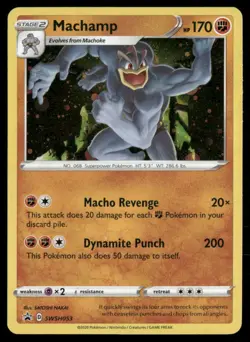 SWSH: Sword & Shield Promo Cards #SWSH053 Machamp (damaged crease) - Image 1