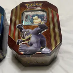 Pokemon Triple Power Tin Shiny Gyarados & Machamp EX 2016 + 1000 Bulk S&V Cards 820650801020 - Image 5