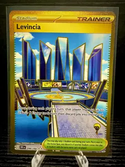 Levincia 244/182 Sv10: Destined Rivals Gold Hyper Rare Pokemon TCG Card NM - Image 1