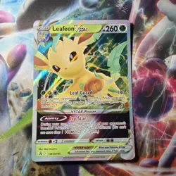 JUMBO Oversized Leafeon VStar SWSH195 Promo Pokemon Card NM - Image 1