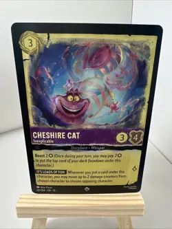 Lorcana Cheshire Cat Inexplicable 60/204 Whispers in the Well Foil - Image 1