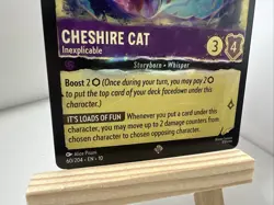Lorcana Cheshire Cat Inexplicable 60/204 Whispers in the Well Foil - Image 2