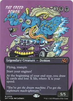 The Speed Demon (Borderless) - FOIL - M Aetherdrift 339 - MTG - Image 1