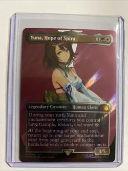 Yuna, Hope of Spira (Borderless) Final Fantasy, SURGE FOIL, Nm - Image 1