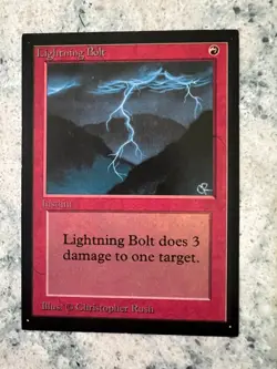 Lightning Bolt - Collectors Edition - LP - MTG - Magic: The Gathering - Image 1