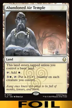 1x - Abandoned Air Temple - FOIL #263 - Avatar: The Last Airbender - NM MTG - Image 1