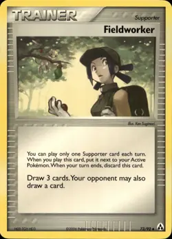 Fieldworker 73/92 Uncommon EX Legend Maker Pokemon - Image 1