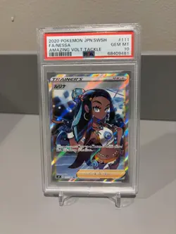 US SELLER PSA 10 Pokemon Nessa Amazing Volt Tackle Japanese Super Rare #111 - Image 1