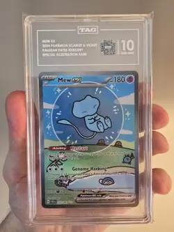 Mew ex 232/091 SIR Pokemon Paldean Fates TAG 10 Gem Mint (No Dings) - Image 3