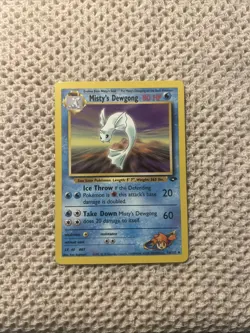 2000 Pokemon Misty's Dewgong 54/132 Gym Challenge Regular - Image 1