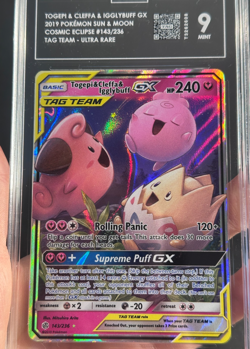 Pokemon Togepi & Cleffa & Igglybuff GX Tag Team 143/236 2019 Cosmic Eclipse TAG9 - Image 3