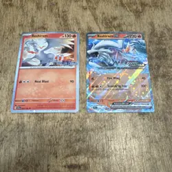 Pokemon TCG Reshiram 022/142 & 030/159 Stellar Crown JT STAMPED COSMOS HOLO - Image 1
