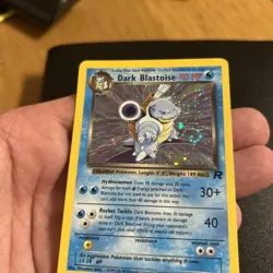 Pokemon Dark Blastoise TCG Team Rocket Holo 3/82 Unlimited Rare with Cosmo Swirl - Image 4