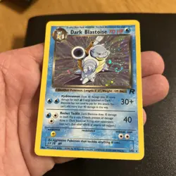 Pokemon Dark Blastoise TCG Team Rocket Holo 3/82 Unlimited Rare with Cosmo Swirl - Image 5
