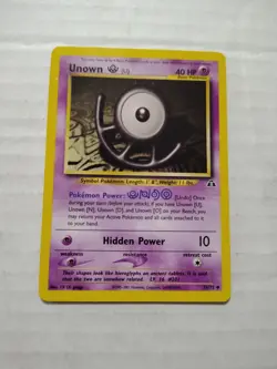 Pokemon TCG Unown [U] Neo Discovery 51 Regular Unlimited Uncommon - WOTC - Image 1