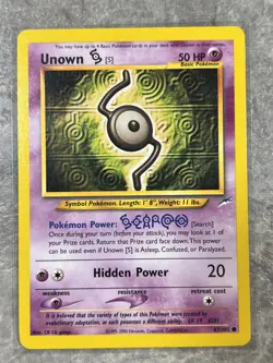 Unown [S] 87/105 Pokemon TCG Neo Destiny Unlimited Vintage Regular (Light Play)3 - Image 1
