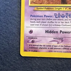 Pokemon TCG WoTC Unown [L] 86/105 Neo Destiny Vintage MP - Image 4
