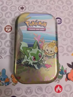 Pokekon - Paldea Friends Mini Tin - SPRIGATITO & FIDOUGH SEALED - Image 1