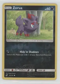Zorua Reverse Foil Pokemon Sun & Moon Team Up #90 - Image 1