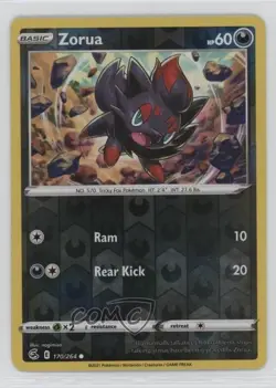 Zorua Reverse Foil Pokemon Sword & Shield Fusion Strike #170 - Image 1