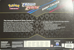 Pokemon TCG Crown Zenith Shiny Zacian Premium Figure Collection Box 2023 Sealed - Image 2