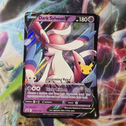 JUMBO Oversized Dark Sylveon V Promo SWSH134 Pokemon Celebrations NM - Image 1