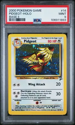 2000 POKEMON GAME BASE IIPIDGEOT-HOLO 14 PSA 9 - Image 1