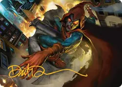 Hobgoblin, Mantled Marauder Art Card (Gold-Stamped Signature) [Art Series: Marve - Image 1
