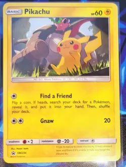Pokemon Pikachu TCG Special Collection SM234 Holo Promo Card - Image 1