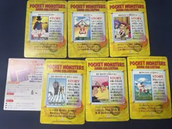 Lot of 7 Pokemon Anime Cards + Casey Kids Card Vintage Japan Set - Image 2