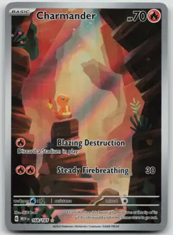 Pokemon Charmander TCG Scarlet Violet-151 Holo Illustration Rare Card 168/165 - Image 1