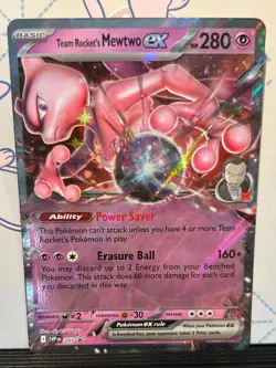 Team Rocket's Mewtwo ex 205 Sv: Scarlet & Violet Promo Cards Holo - Image 1