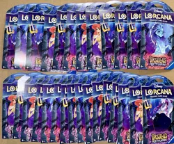 Disney 28pk Lorcana Trading Card Game Ursula's Return Booster Pack TCG 336 Cards - Image 1