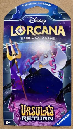 Disney 28pk Lorcana Trading Card Game Ursula's Return Booster Pack TCG 336 Cards - Image 2