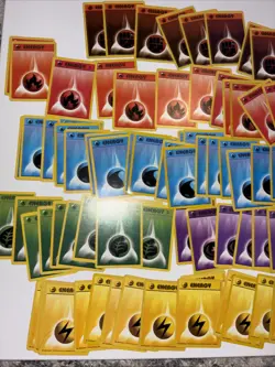 Pokemon Huge Lot Vintage Energy Cards 85 1995 WOTC - Image 2