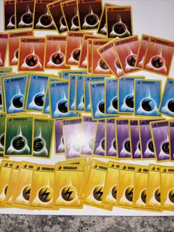 Pokemon Huge Lot Vintage Energy Cards 85 1995 WOTC - Image 3
