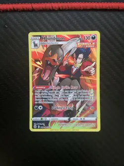 HOUNDOOM TG10/TG30, HOLO, SINGLE STRIKE, FULL ART, POKEMON CARD (NM) - Image 1