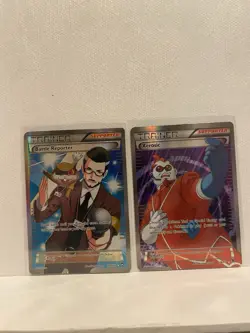 Pokemon Card Lot Battle Reporter 109/111 + Xerosic 119/119 Trainer - Rare - Image 1