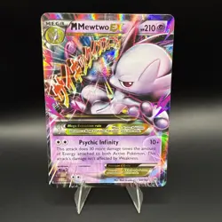 Pokemon Mewtwo EX TCG Holo Ultra Rare Card 64/162 Breakthrough - LP - Image 1