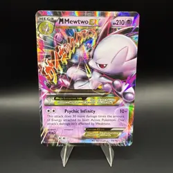 Pokemon Mewtwo EX TCG Holo Ultra Rare Card 64/162 Breakthrough - LP - Image 2