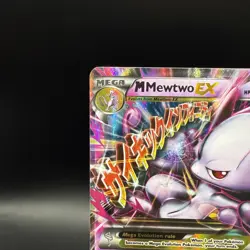 Pokemon Mewtwo EX TCG Holo Ultra Rare Card 64/162 Breakthrough - LP - Image 3