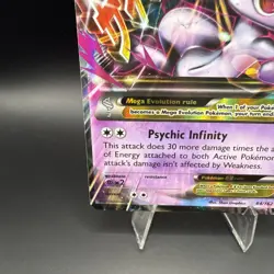 Pokemon Mewtwo EX TCG Holo Ultra Rare Card 64/162 Breakthrough - LP - Image 5